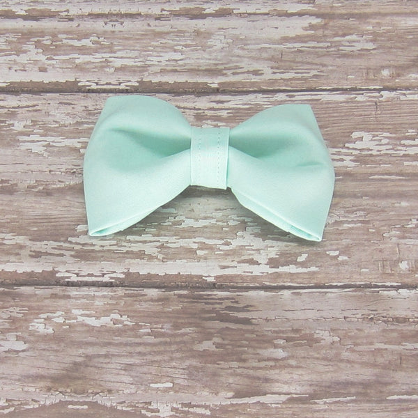 Ice Frappe Green Pet Bow Tie or Sailor Bow-4 Sizes Available - Hold It!