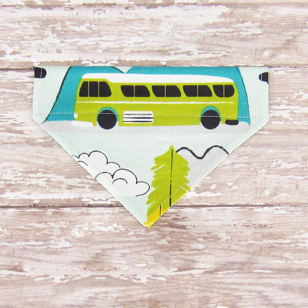 Campers and Tents Pet Bandana- Fits Over Collar 4 Sizes Available - Hold It!