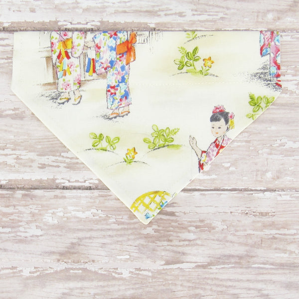 Little Girls Pet Bandana- Fits Over Collar 4 Sizes Available - Hold It!