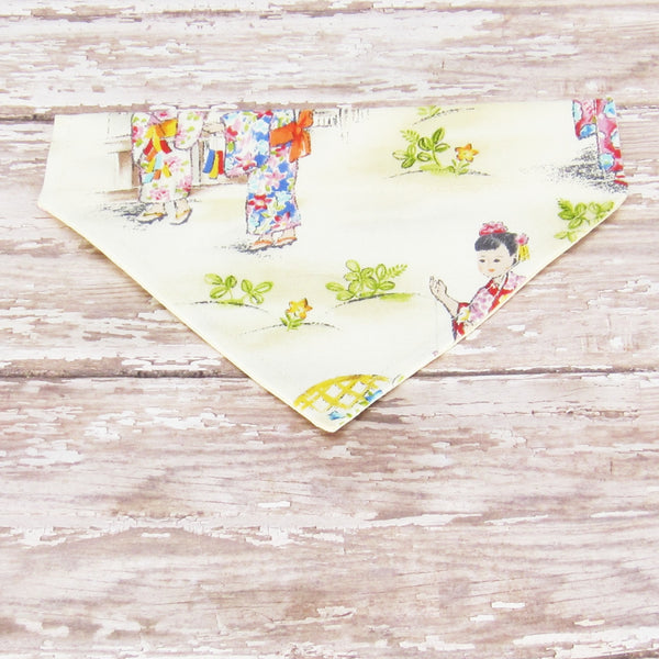 Little Girls Pet Bandana- Fits Over Collar 4 Sizes Available - Hold It!