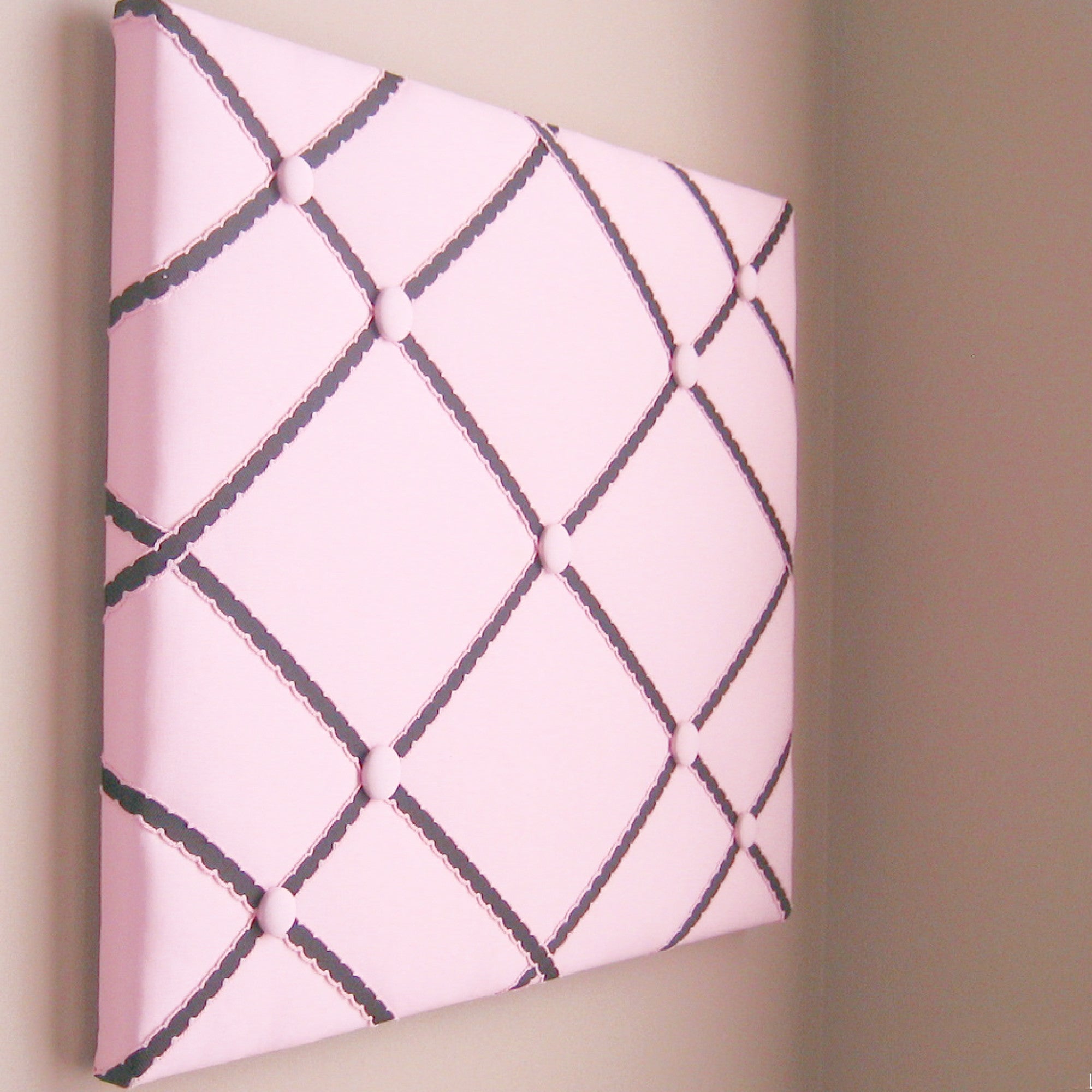 16"x20" Memory Board or Bow Holder-Pink & Black - Hold It!