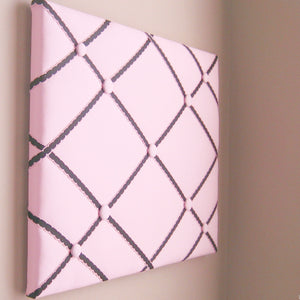 16"x20" Memory Board or Bow Holder-Pink & Black - Hold It!