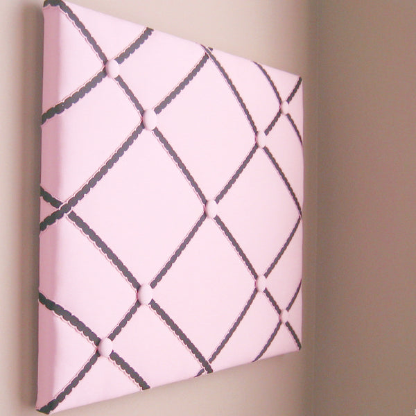 16"x20" Memory Board or Bow Holder-Pink & Black - Hold It!
