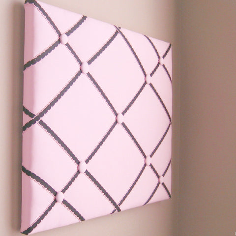 16"x20" Memory Board or Bow Holder-Pink & Black - Hold It!