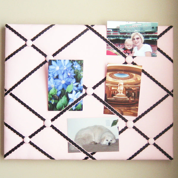 16"x20" Memory Board or Bow Holder-Pink & Black - Hold It!
