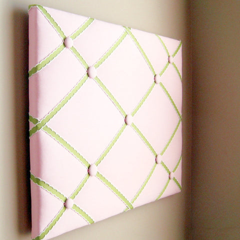 16"x20" Memory Board or Bow Holder-Pink & Lemongrass Green - Hold It!