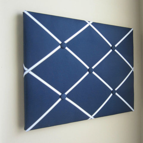 16"x20"  Navy Blue Memory Board or Bow Holder-You Choose Grosgrain Ribbon Color
