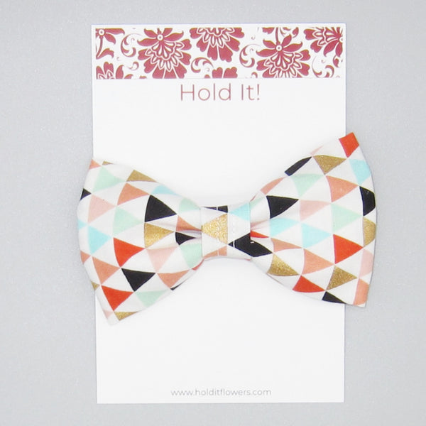 Triangles Pet Bow Tie or Sailor Bow-4 Sizes Available