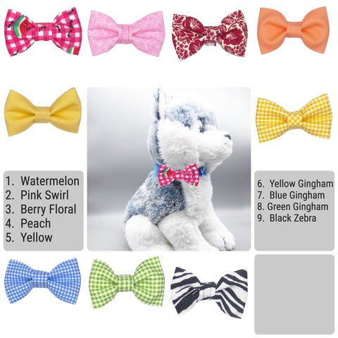 Medium Dog Bow Ties - Choose From 9 Colors!