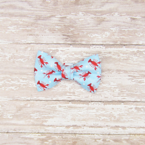 Red Lobster Dot Pet Bow Tie or Sailor Bow-4 Sizes Available