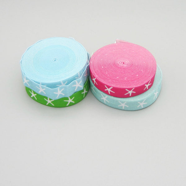 4 yards Starfish Fold Over Elastic
