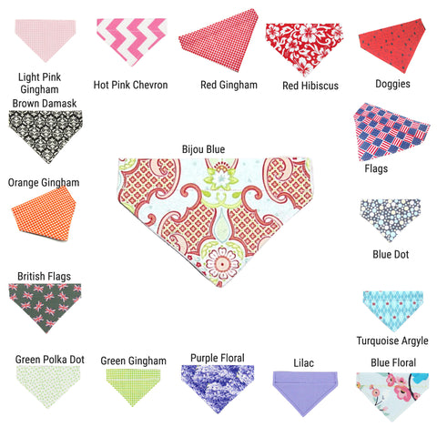 CLEARANCE!  XS Pet Bandana - 12 Colors Available
