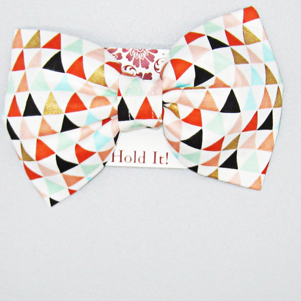 Triangles Pet Bow Tie or Sailor Bow-4 Sizes Available