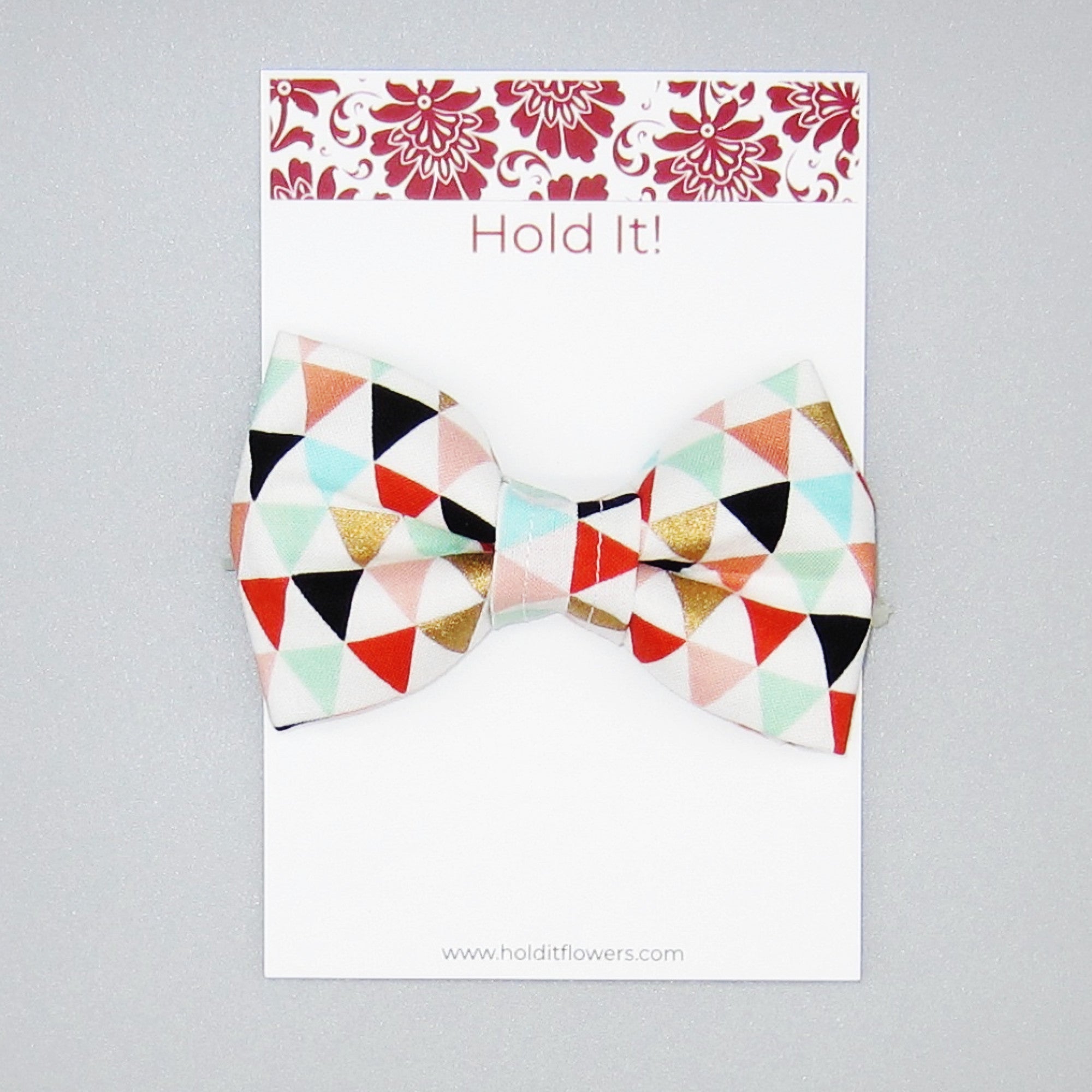 Triangles Pet Bow Tie or Sailor Bow-4 Sizes Available