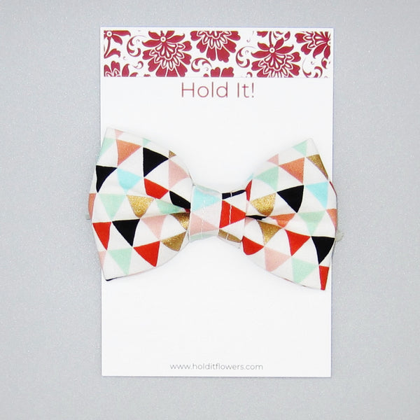 Triangles Pet Bow Tie or Sailor Bow-4 Sizes Available