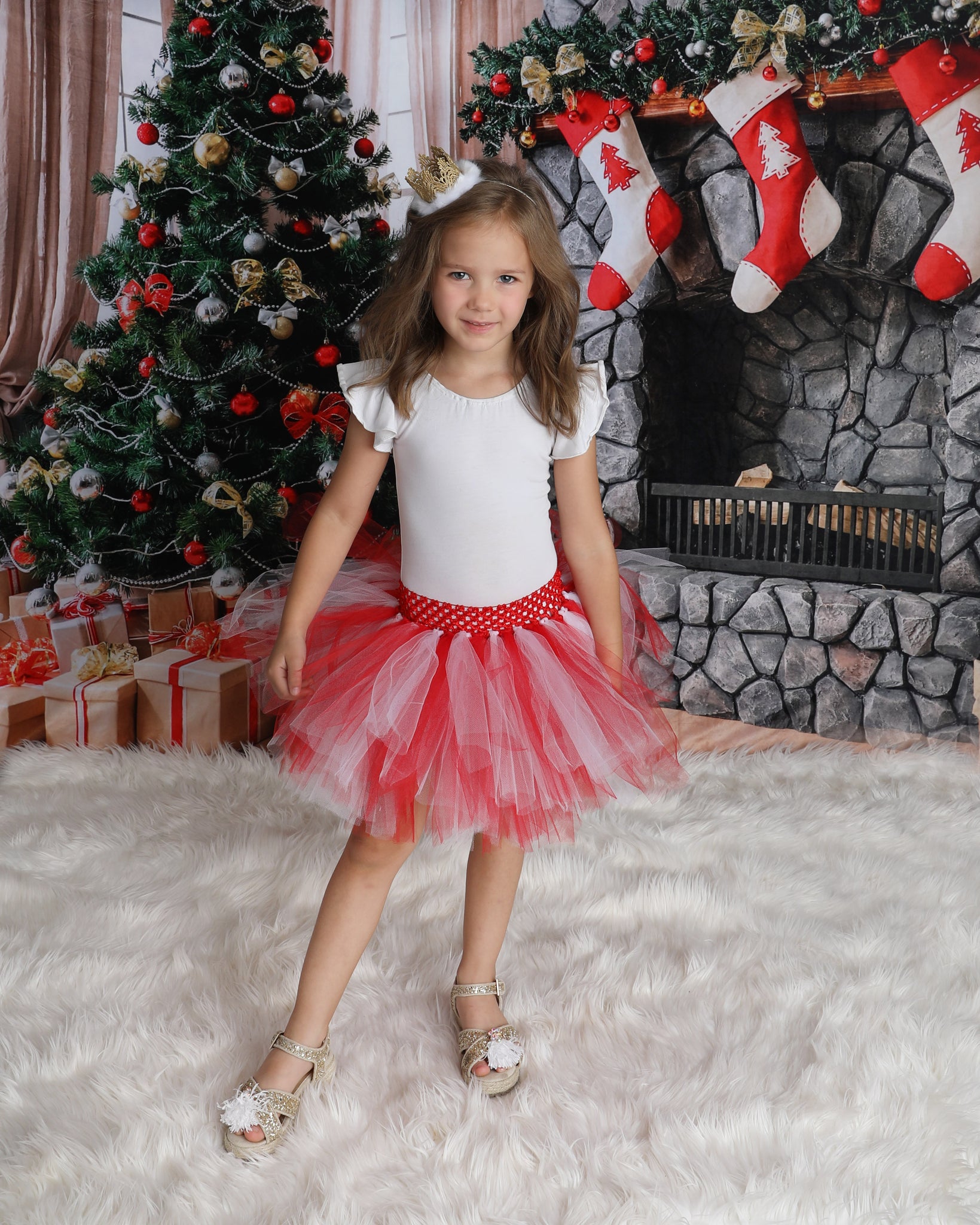 Tutu skirt deals red white