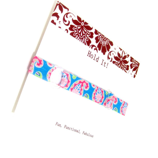 Floral-Individual Adjustable Headband -Choose Your Own Colors! - Hold It!