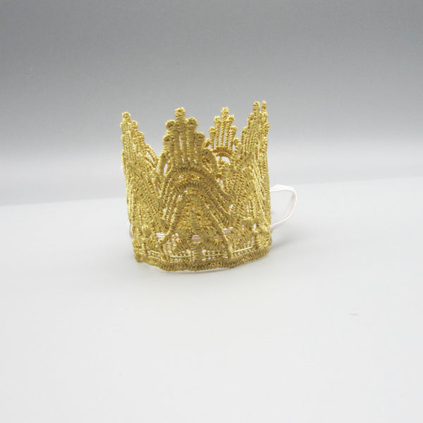 Gold Lace Crown Headband