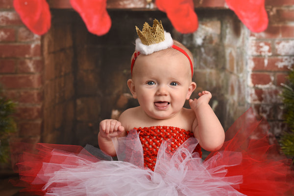 Red & White Colorblock Tutu-2 Sizes Available - Hold It!