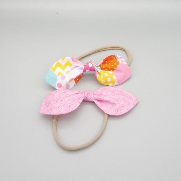 Set of 2 Bunny Ear Nylon Headband Easter