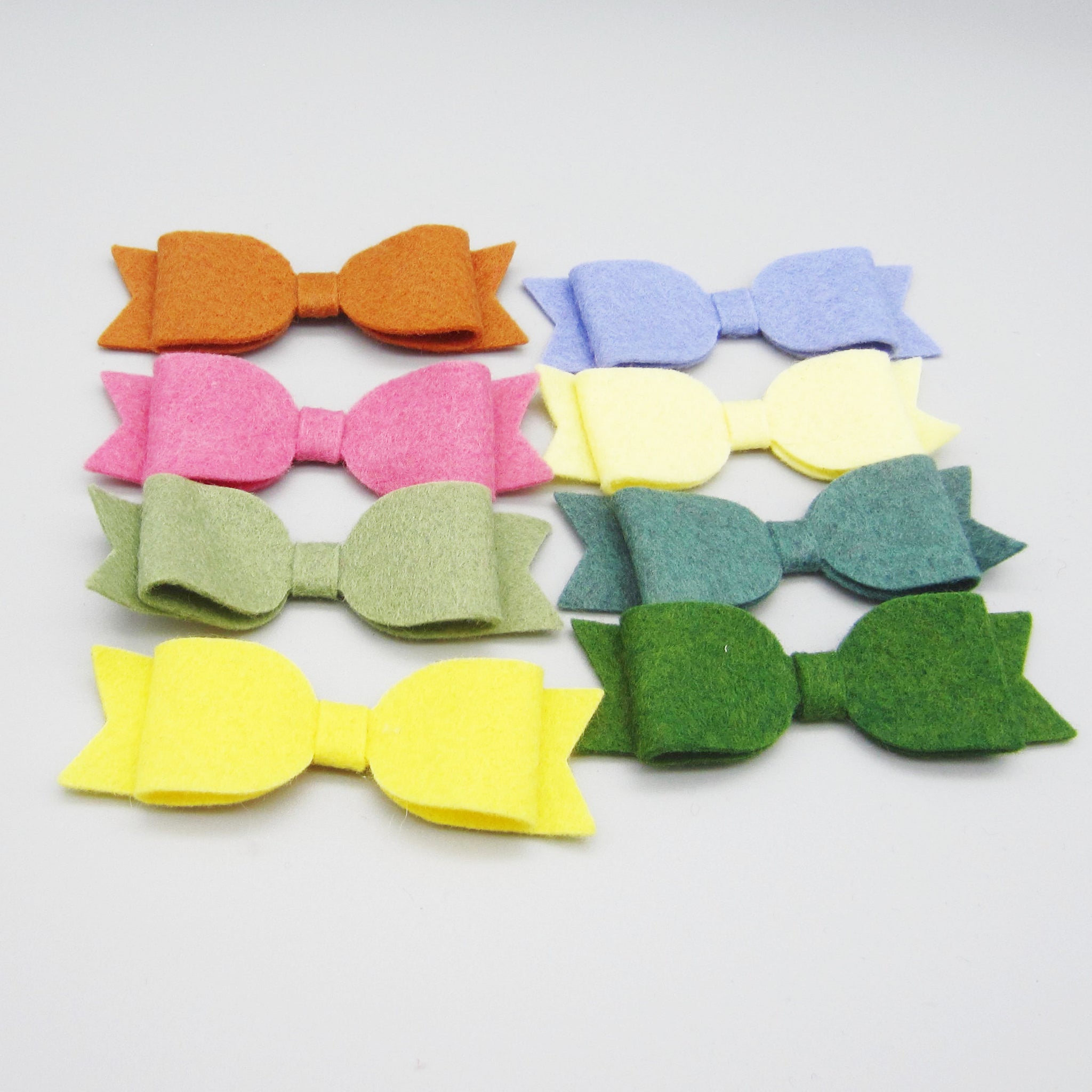 Set of 8 Felt Tuxedo Bows