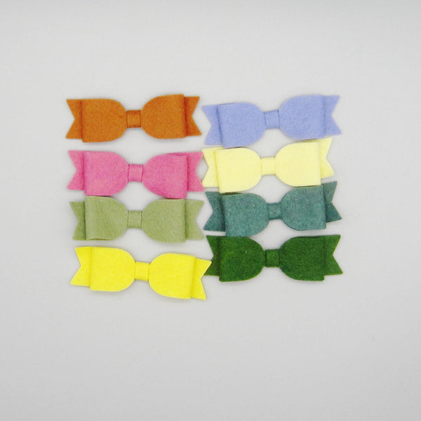 Set of 8 Felt Tuxedo Bows