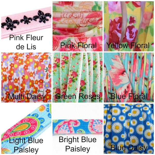 Floral-Individual Adjustable Headband -Choose Your Own Colors! - Hold It!