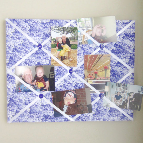 16"x20" Memory Board or Bow Holder-Purple Flower - Hold It!