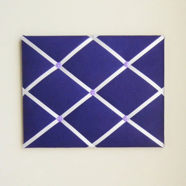11"x14" Memory Board or Bow Holder-Purple & Silver