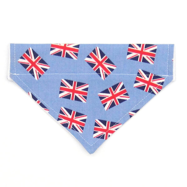 Blue Union Jack Pet Bandana- Fits Over Collar 4 Sizes Available