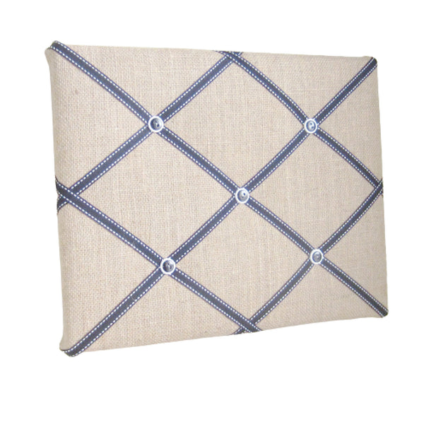 11"x14"  Memory Board or Bow Holder-Burlap & Black