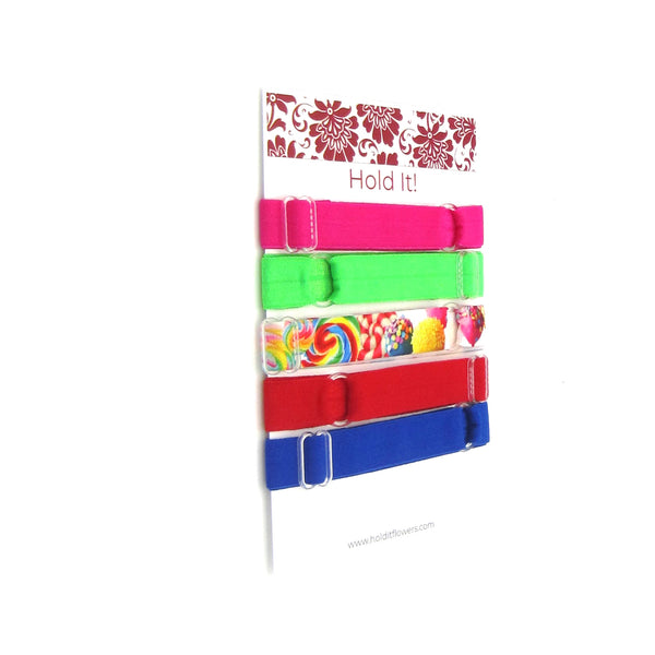 Choose from 2 Sets Adjustable Elastic Headband-Candyland - Hold It!