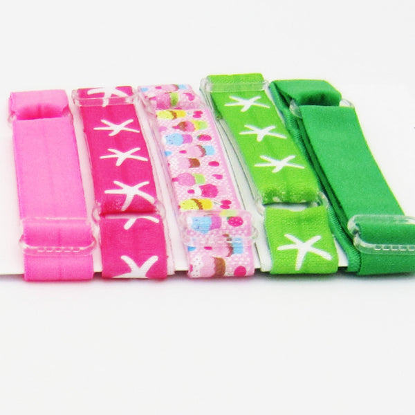 Cupcake Set of 5 Adjustable Elastic Headbands