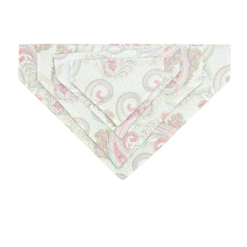 Pastel Paisley Pet Bandana- Fits Over Collar 4 Sizes Available