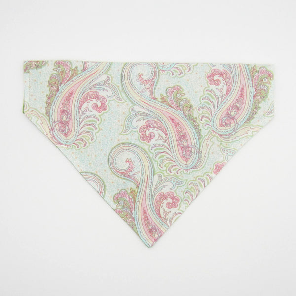 Pastel Paisley Pet Bandana- Fits Over Collar 4 Sizes Available