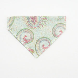 Pastel Paisley Pet Bandana- Fits Over Collar 4 Sizes Available