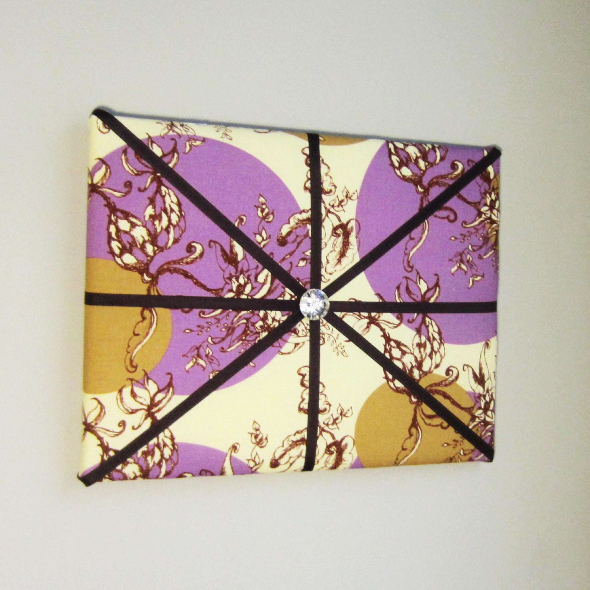 11"x14"  Memory Board or Bow Holder-Purple, Brown Cream