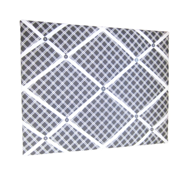 16"x20" Memory Board or Bow Holder-Black & White Check
