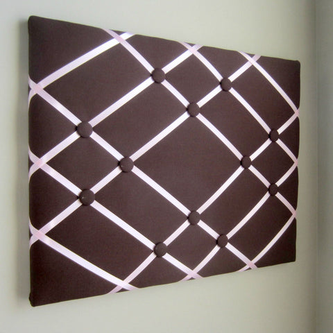 16"x20" Memory Board or Bow Holder-Brown & Pink - Hold It!