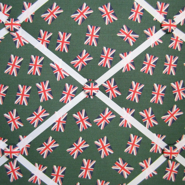 16"x20" Memory Board or Bow Holder-London Calling Green Union Jack - Hold It!