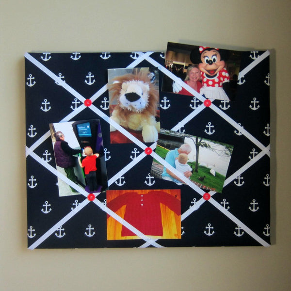 16"x20" Memory Board or Bow Holder-Navy Anchor - Hold It!
