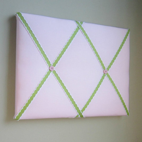 11"x14" Memory Board or Bow Holder-Pink & Lemongrass Green - Hold It!