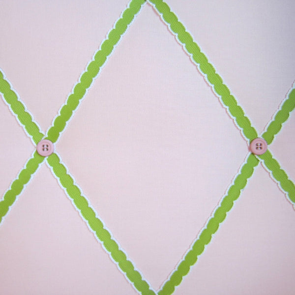 11"x14" Memory Board or Bow Holder-Pink & Lemongrass Green - Hold It!