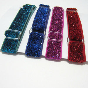 Adjustable Elastic Headband-Set of 4 Jewel Frost Glitter - Hold It!