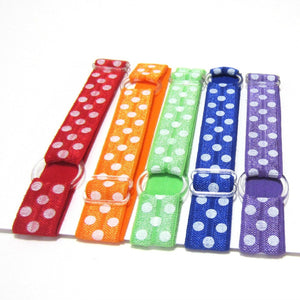 Adjustable Elastic Headband-Set of 5 Bright Polka Dot - Hold It!