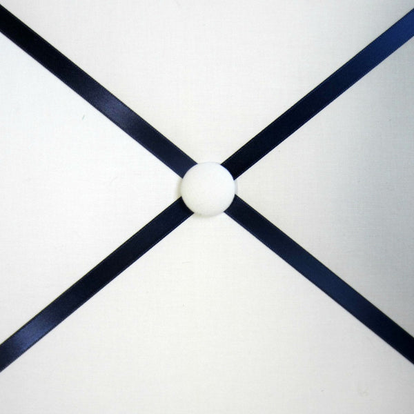 16"x20" Memory Board or Bow Holder-White & Navy Blue - Hold It!