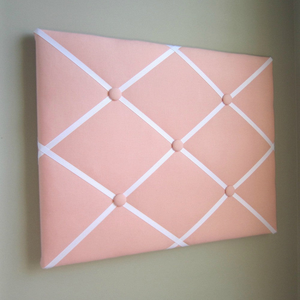 16"x20" Memory Board or Bow Holder-Peach & White - Hold It!