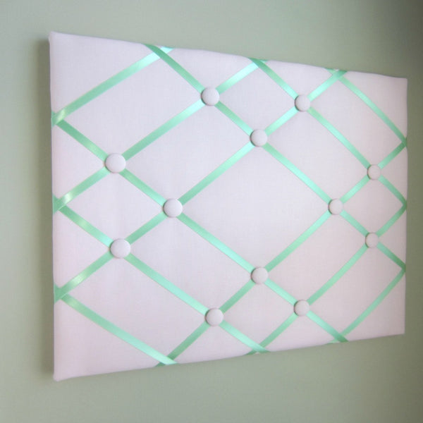16"x20" Memory Board or Bow Holder-Pink & Mint Green - Hold It!