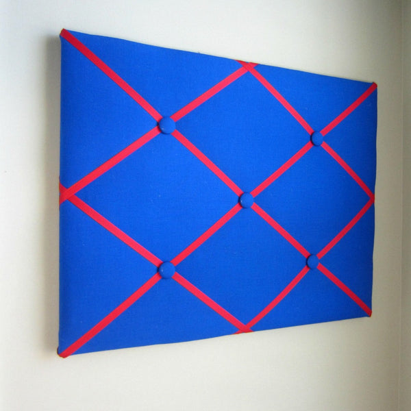 16"x20" Memory Board or Bow Holder-Royal Blue & Red - Hold It!