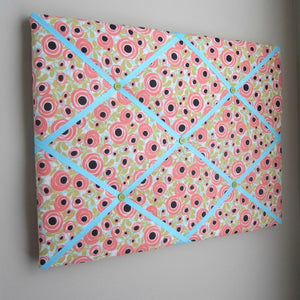 16"x20" Memory Board or Bow Holder-Peach Swirl - Hold It!